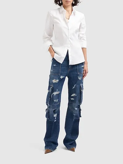 The Logo Imitates Old Jeans