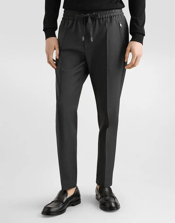 Dolce & Gabbana Topstitched Drawstring Pants