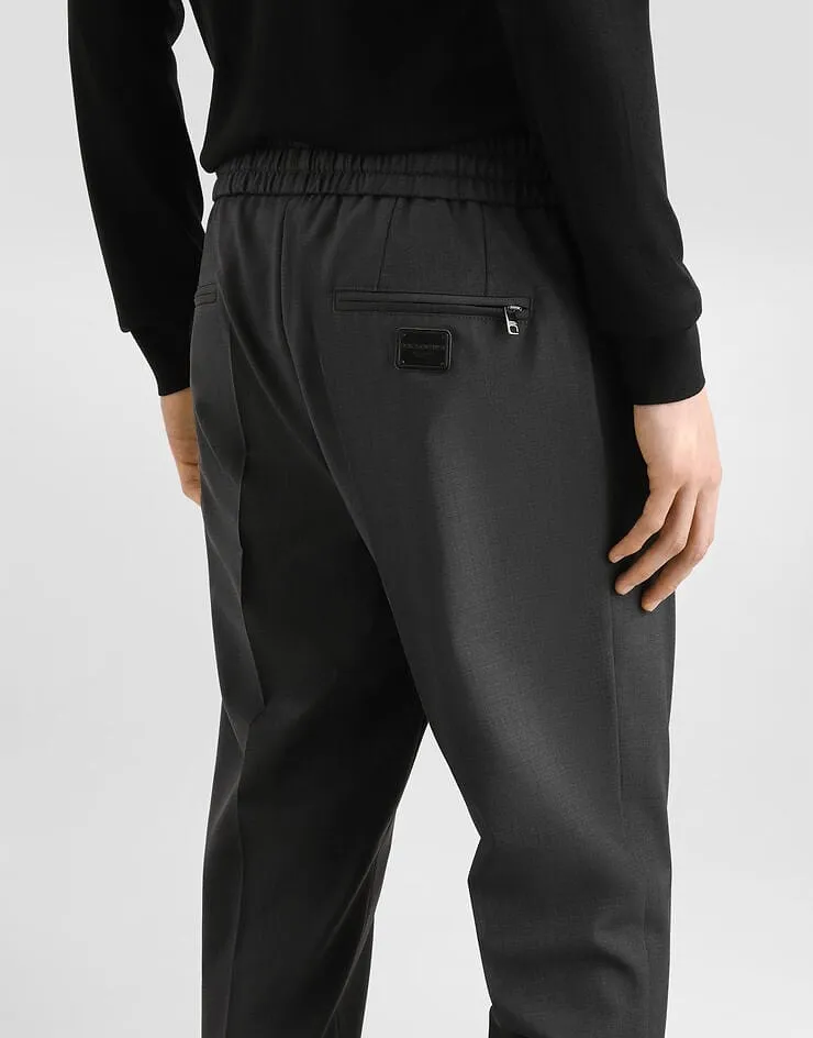 Dolce & Gabbana Topstitched Drawstring Pants