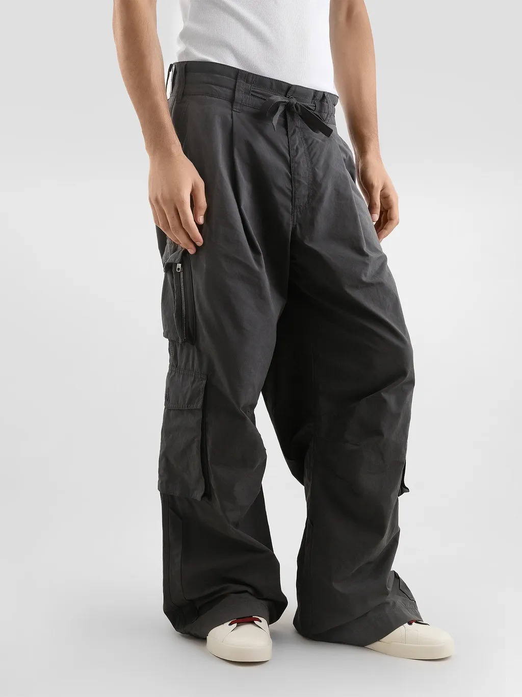 Drawstring Cargo Pants