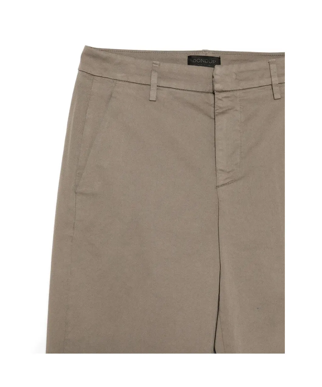 Belt-Loops Straight-Leg Trousers