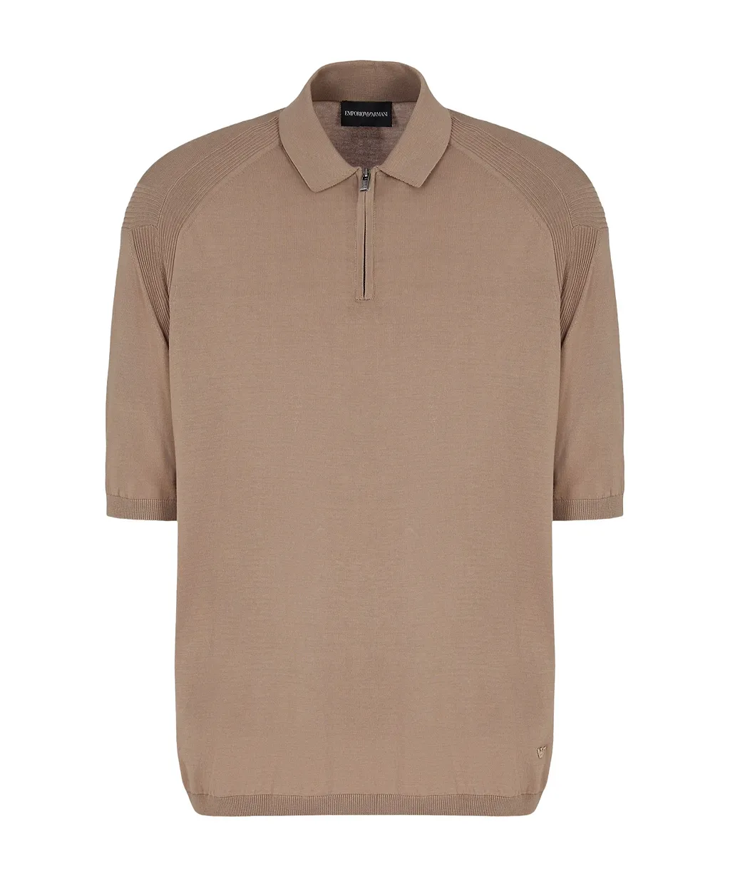 Emporio Armani Logo Embroidered Polo Shirt