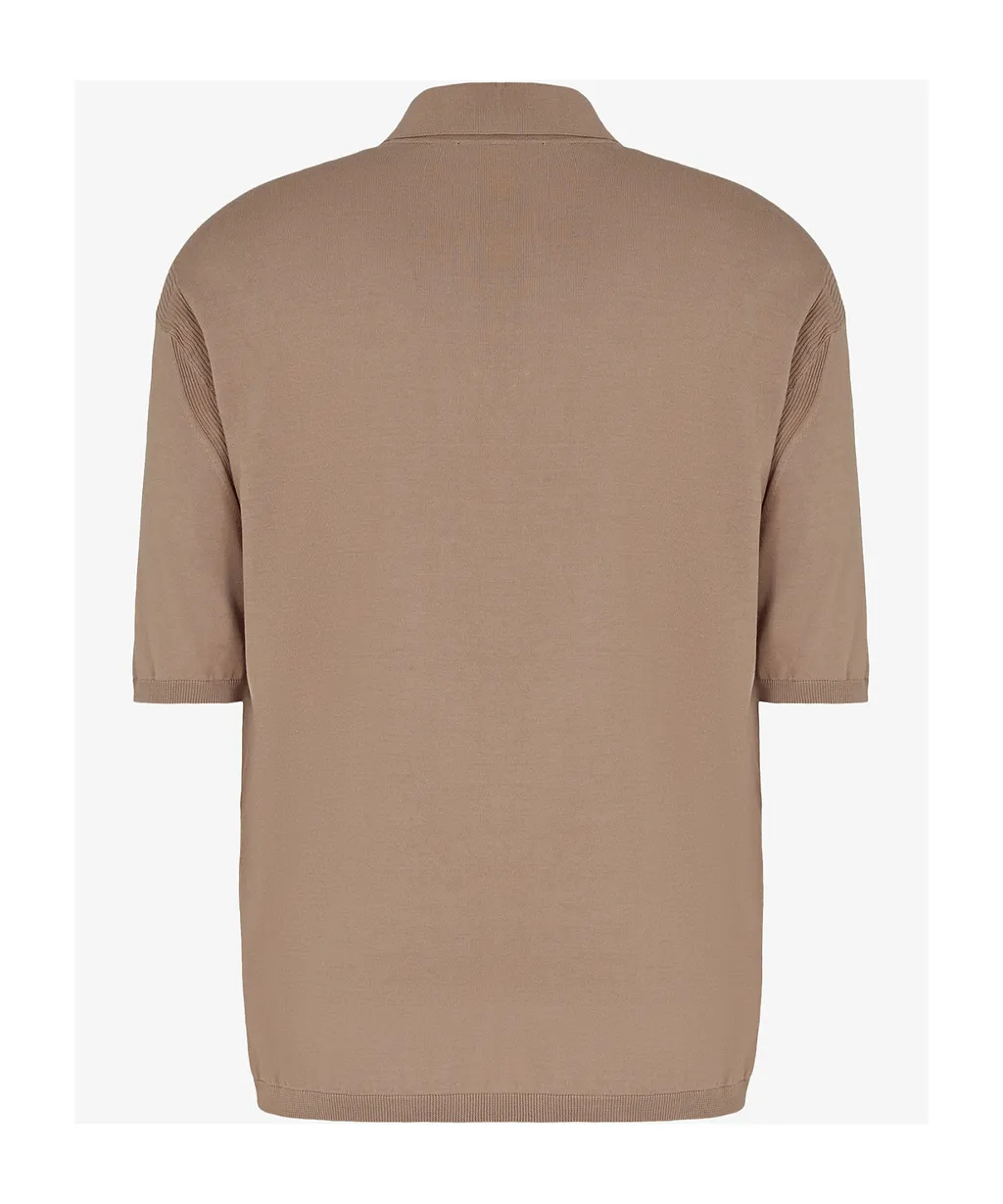 Emporio Armani Logo Embroidered Polo Shirt