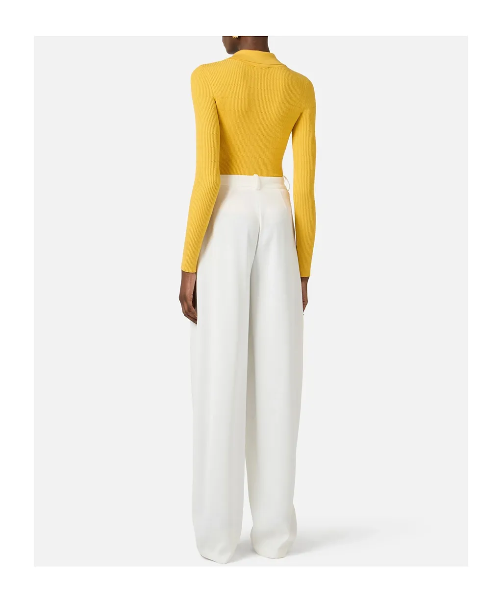 Micro-Braided Knit Bodysuit
