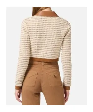 Textured Zip-Up Cardigan