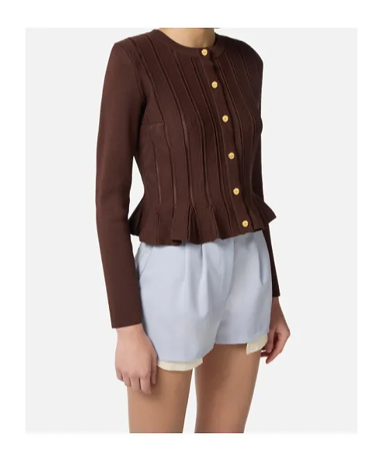 Elisabetta Franchi Openwork Detailed Knitted Jacket