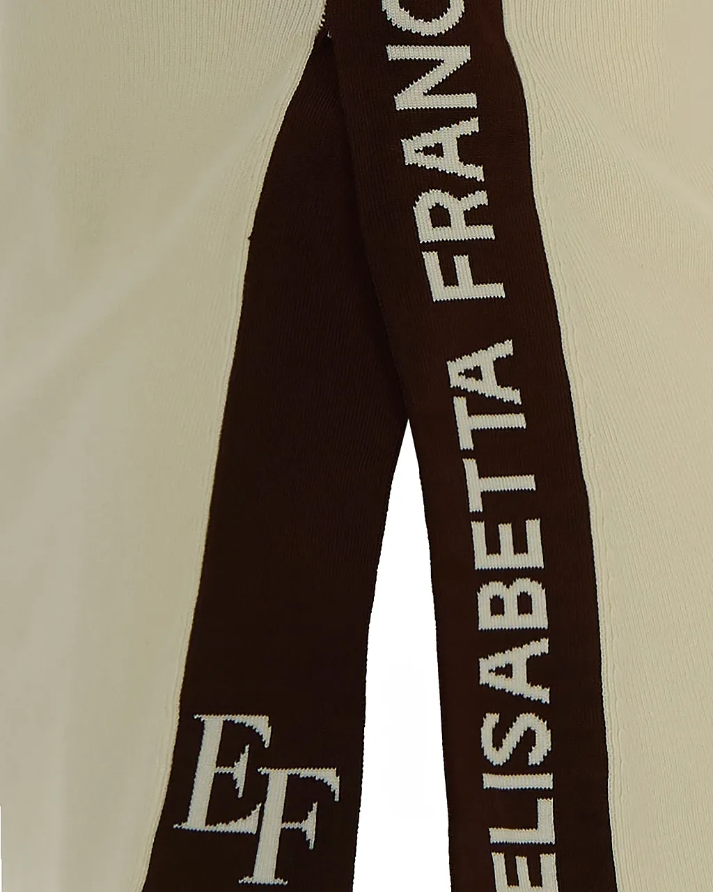 Elisabetta Franchi Crewneck Side Slit Top