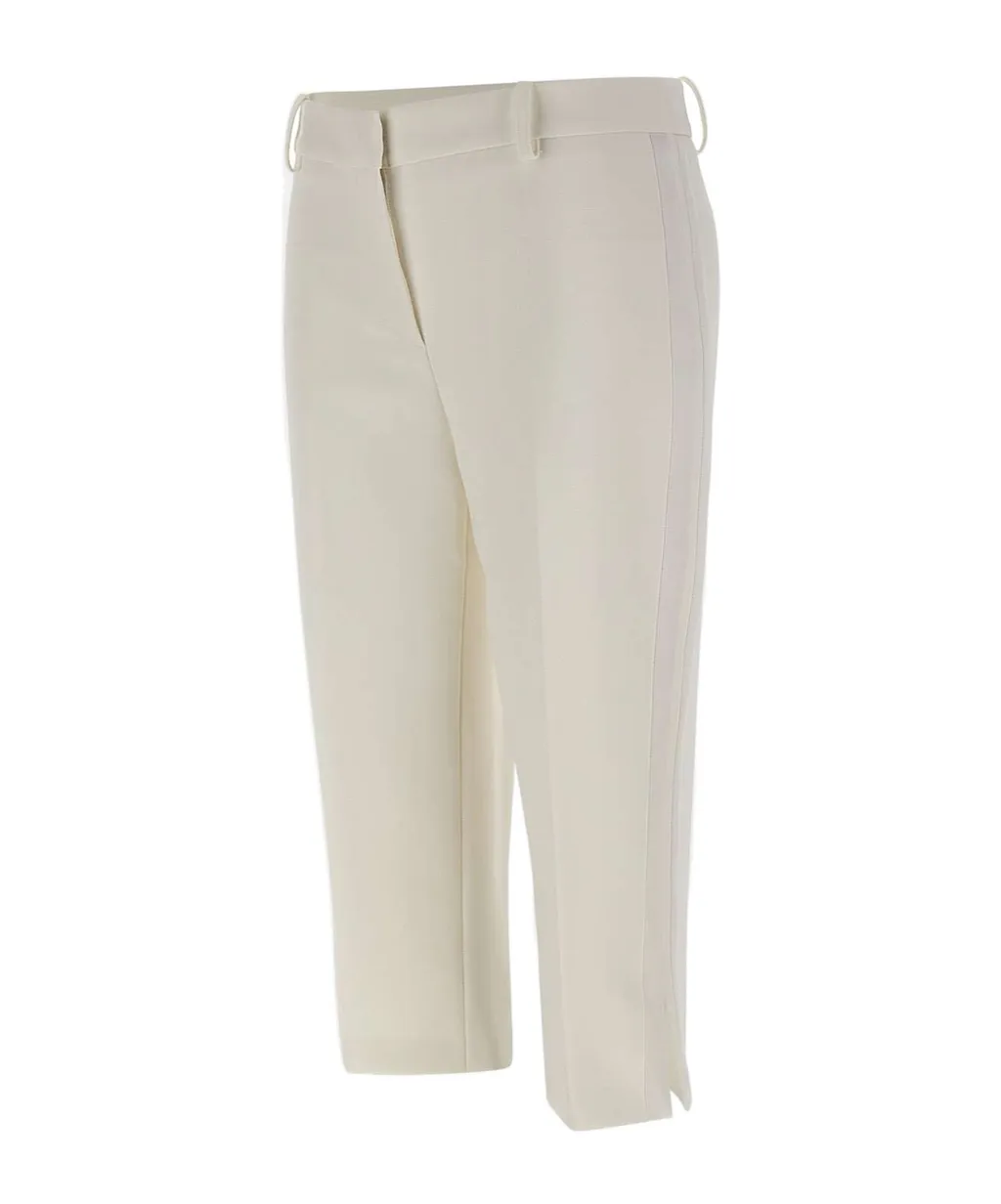 Elisabetta Franchi Side-Slit Cropped Pants