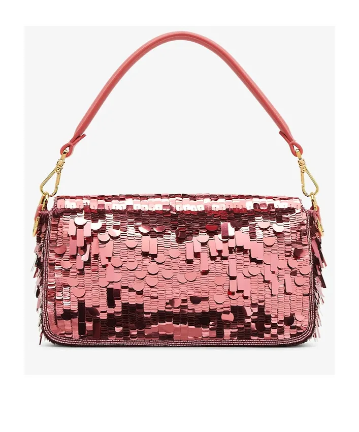 Fendi Sequin Embellished Medium Baguette Bag