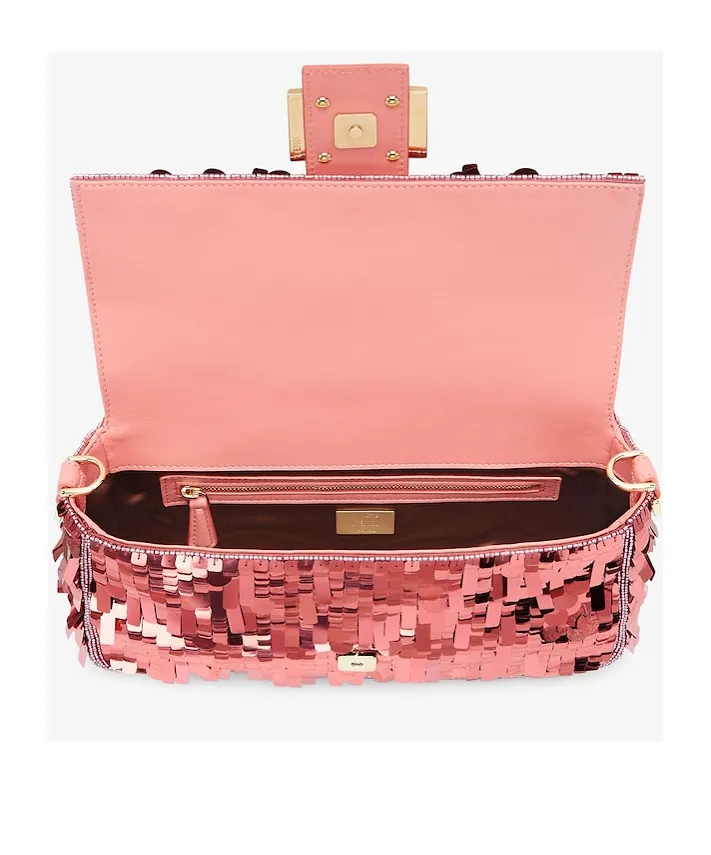 Fendi Sequin Embellished Medium Baguette Bag