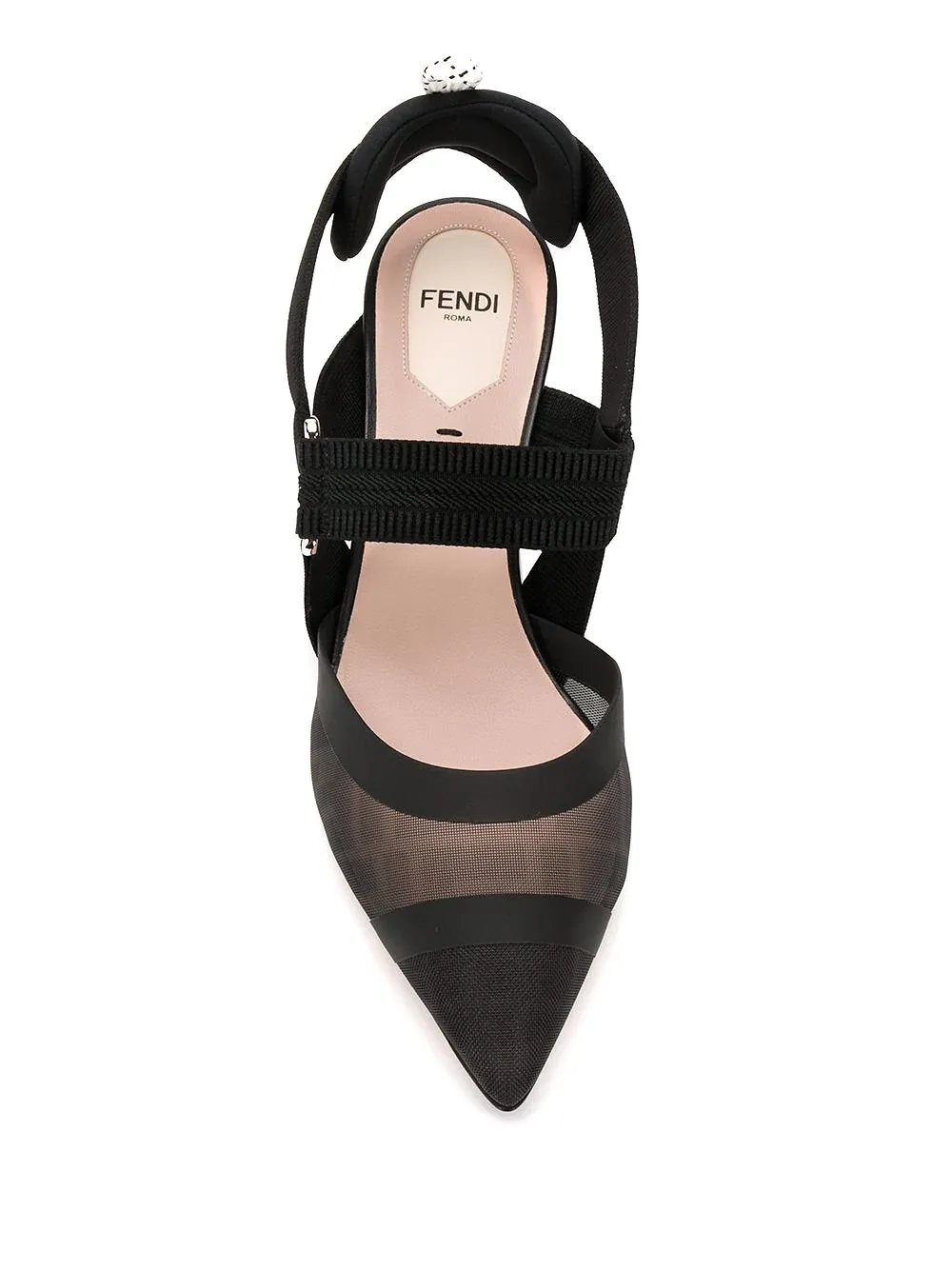 Fendi Slingback Pointed Toe Pumps