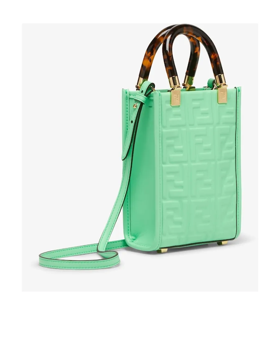 Fendi Sunshine Logo Embossed Mini Shoulder Bag