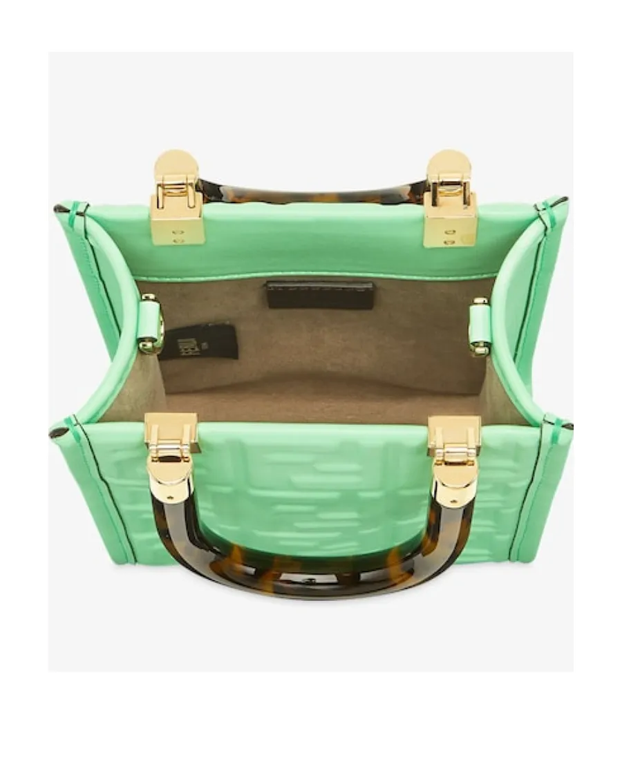 Fendi Sunshine Logo Embossed Mini Shoulder Bag