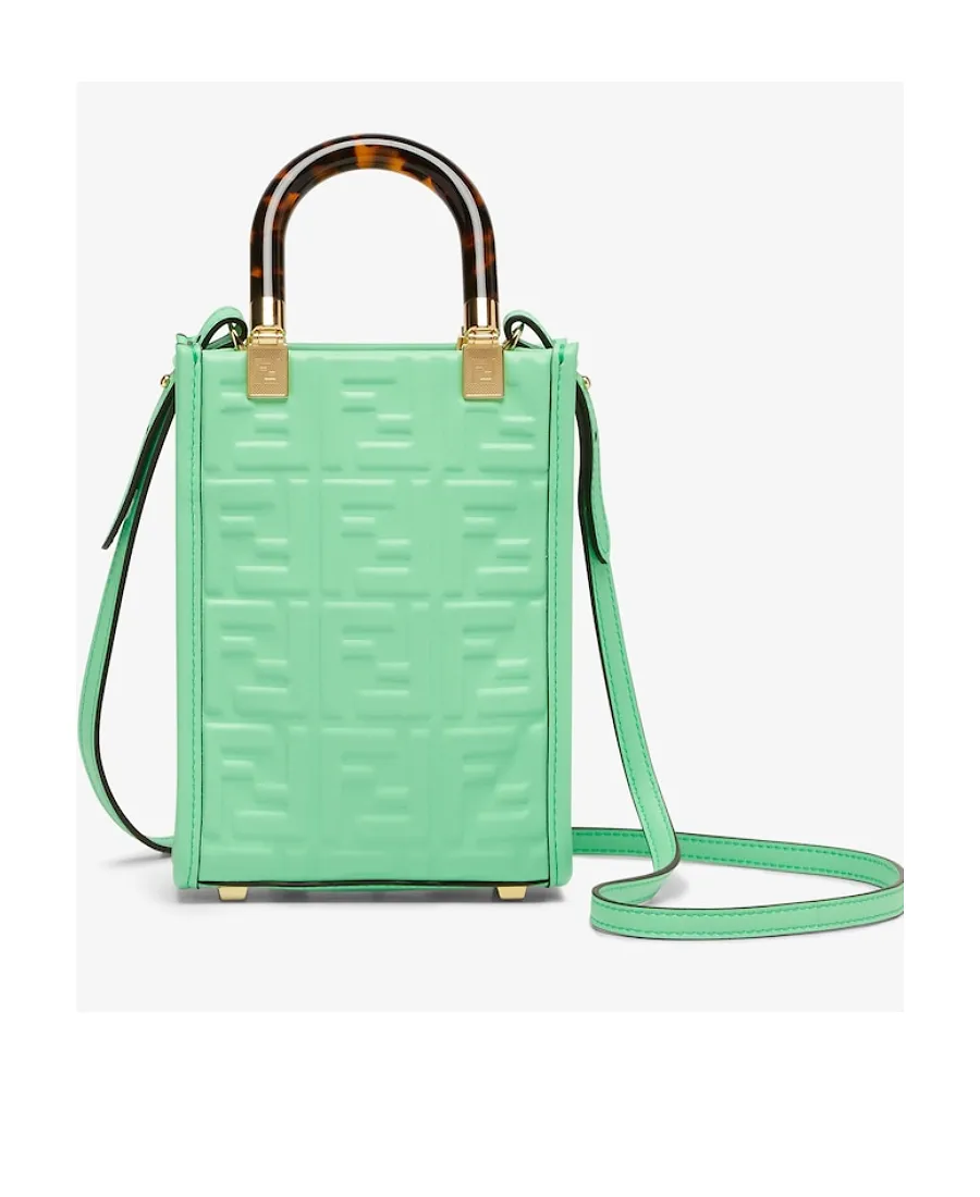 Fendi Sunshine Logo Embossed Mini Shoulder Bag