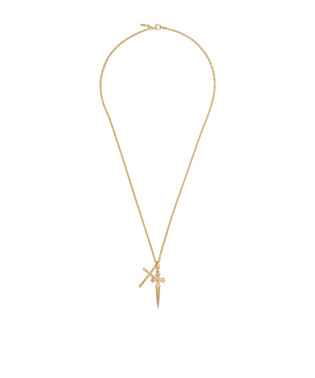 Emanuele Bicocchi Large Pugnale And Cross Necklace