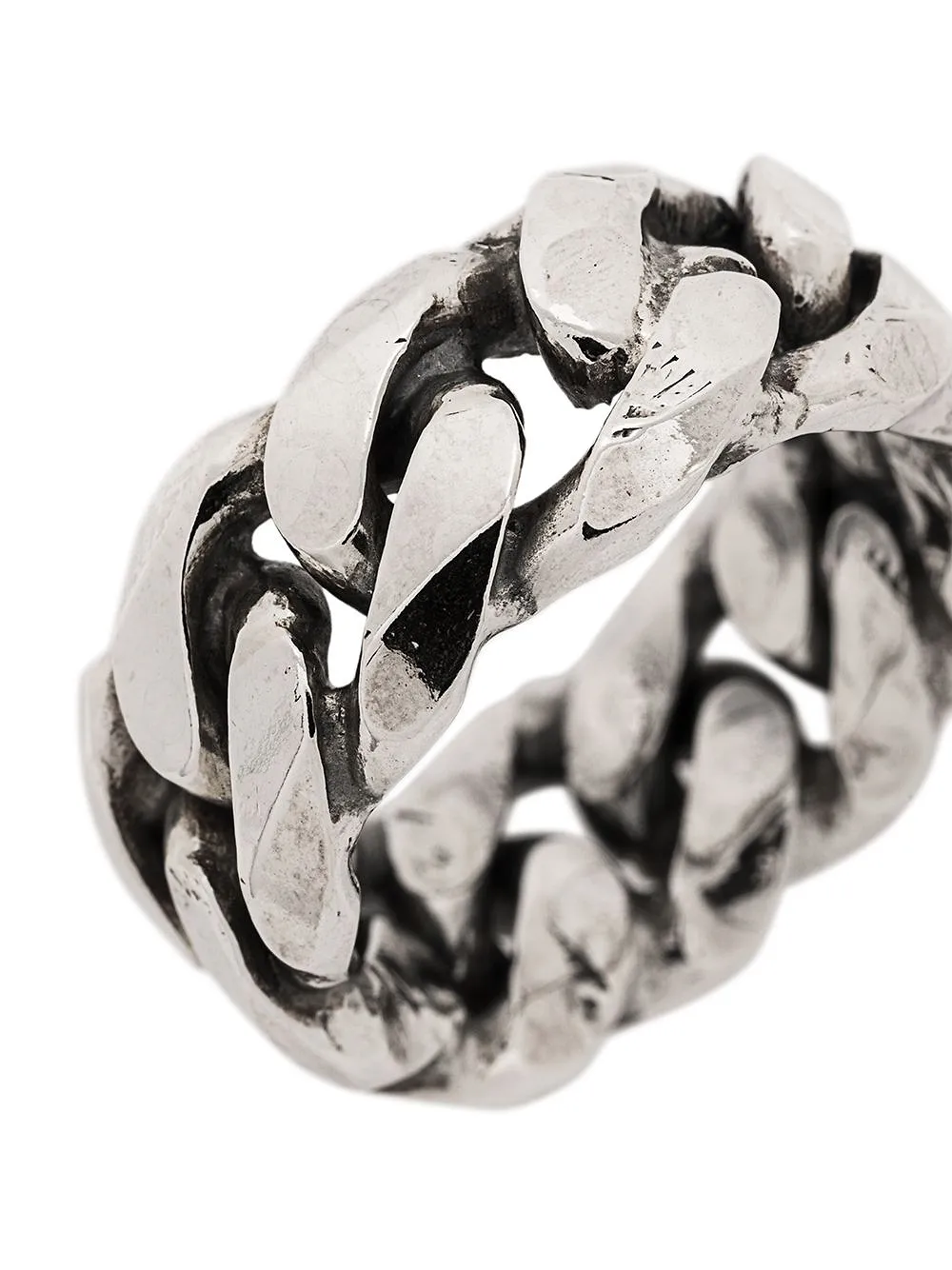 Rigid Curb Chain-Style Ring