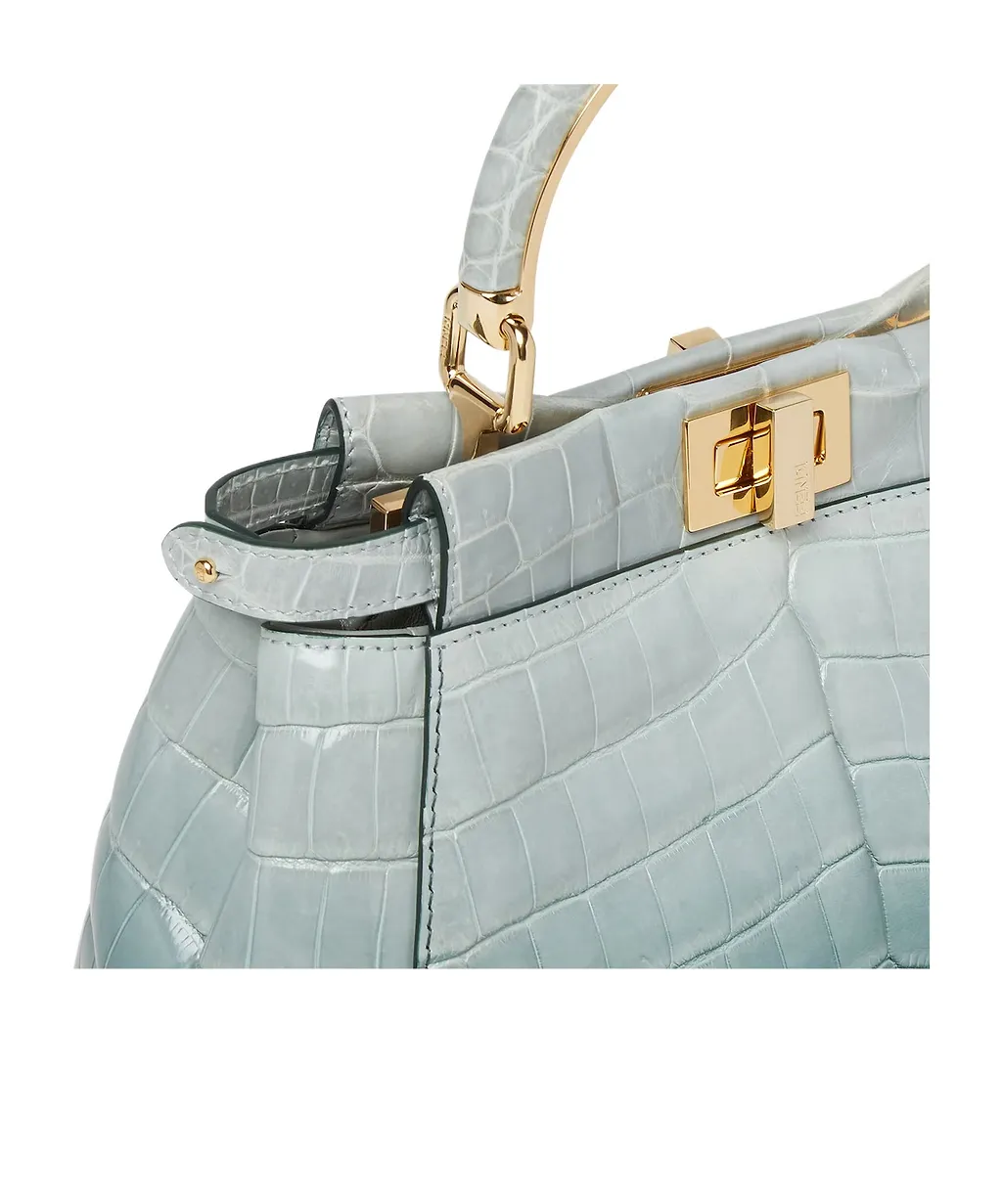 Gradient Green Crocodile Bag
