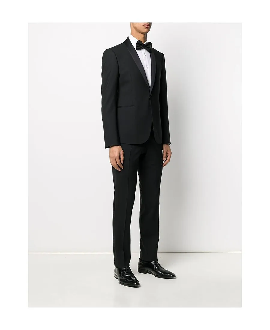 Black Single-Breasted Suit Set