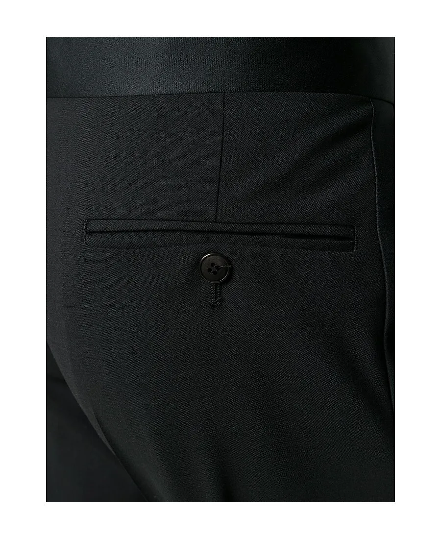 Black Single-Breasted Suit Set