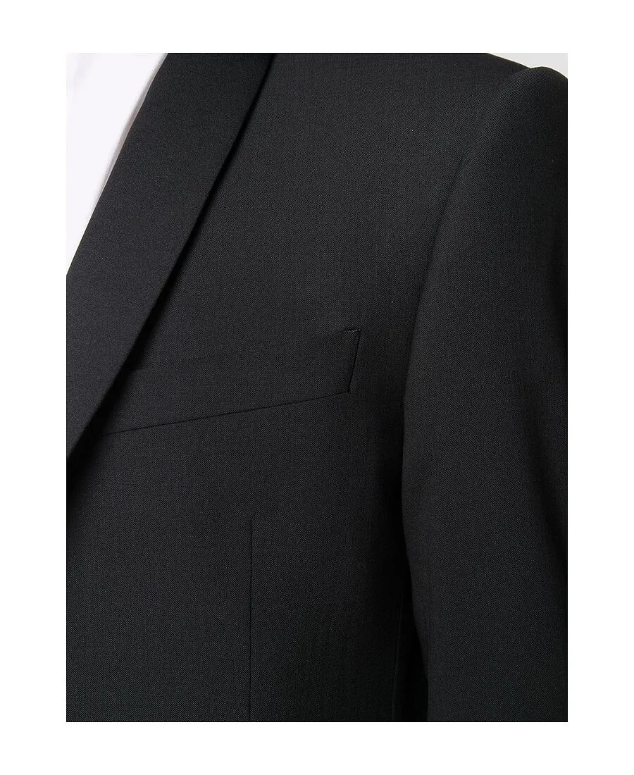 Black Single-Breasted Suit Set