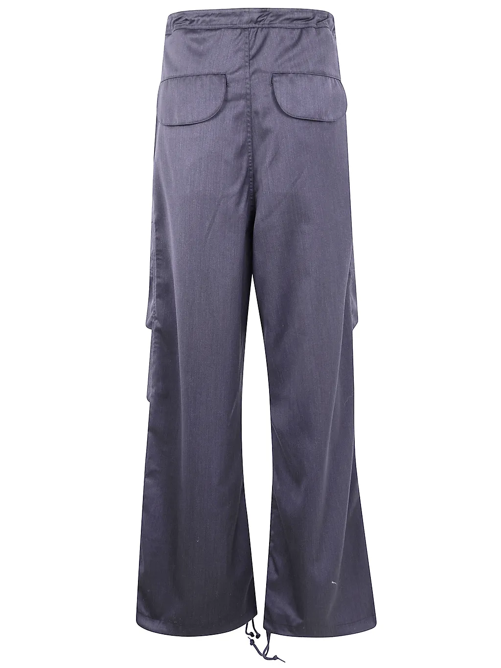Drawstring Cargo-Pocket Trousers