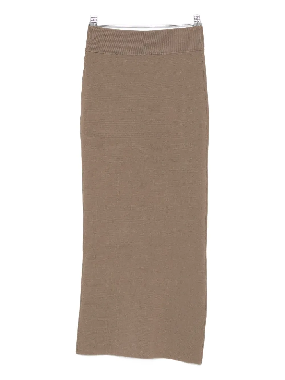 Elasticated-Waist Midi Skirt