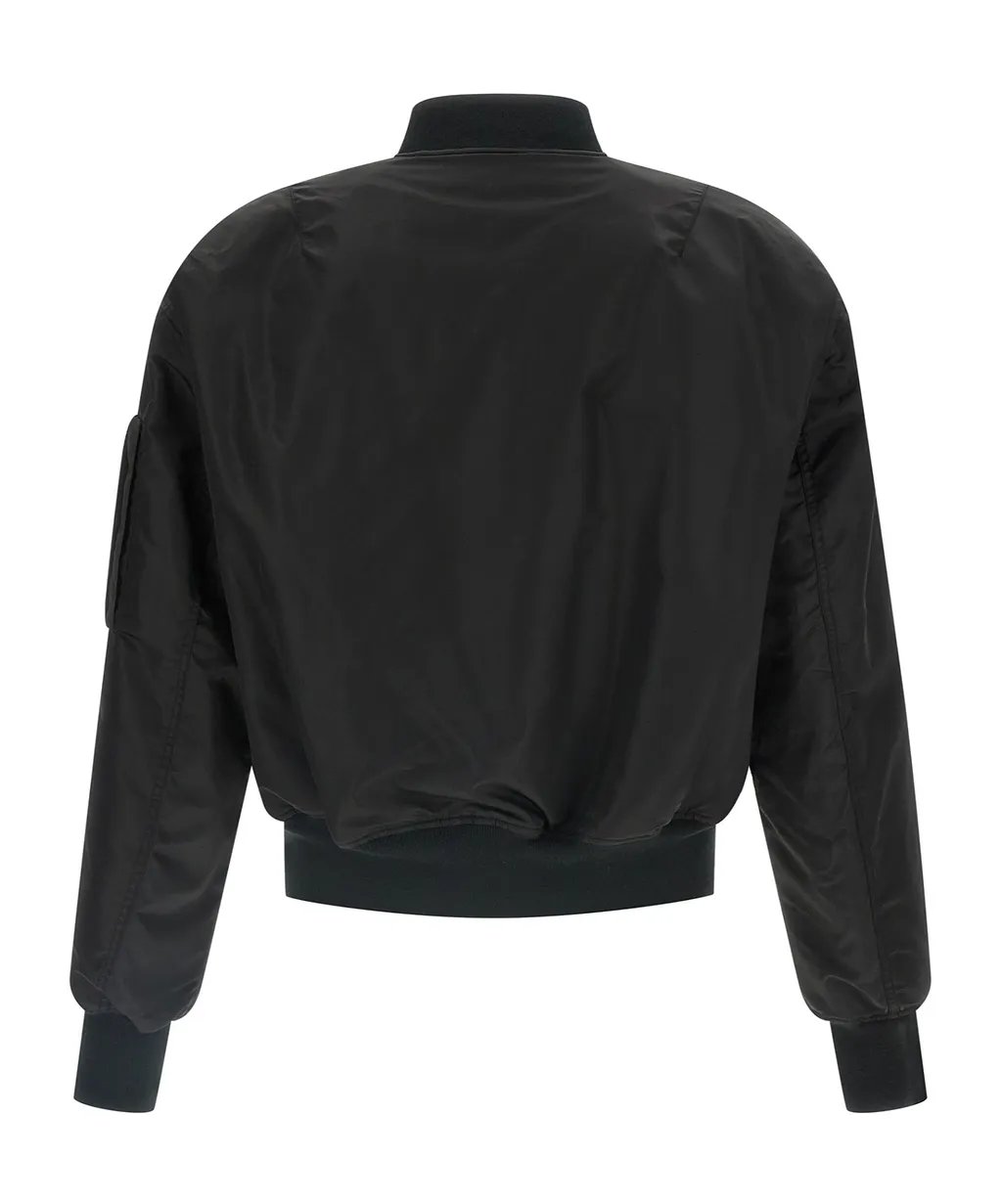 Entire Studios Cropped Broad Bomber Jacket