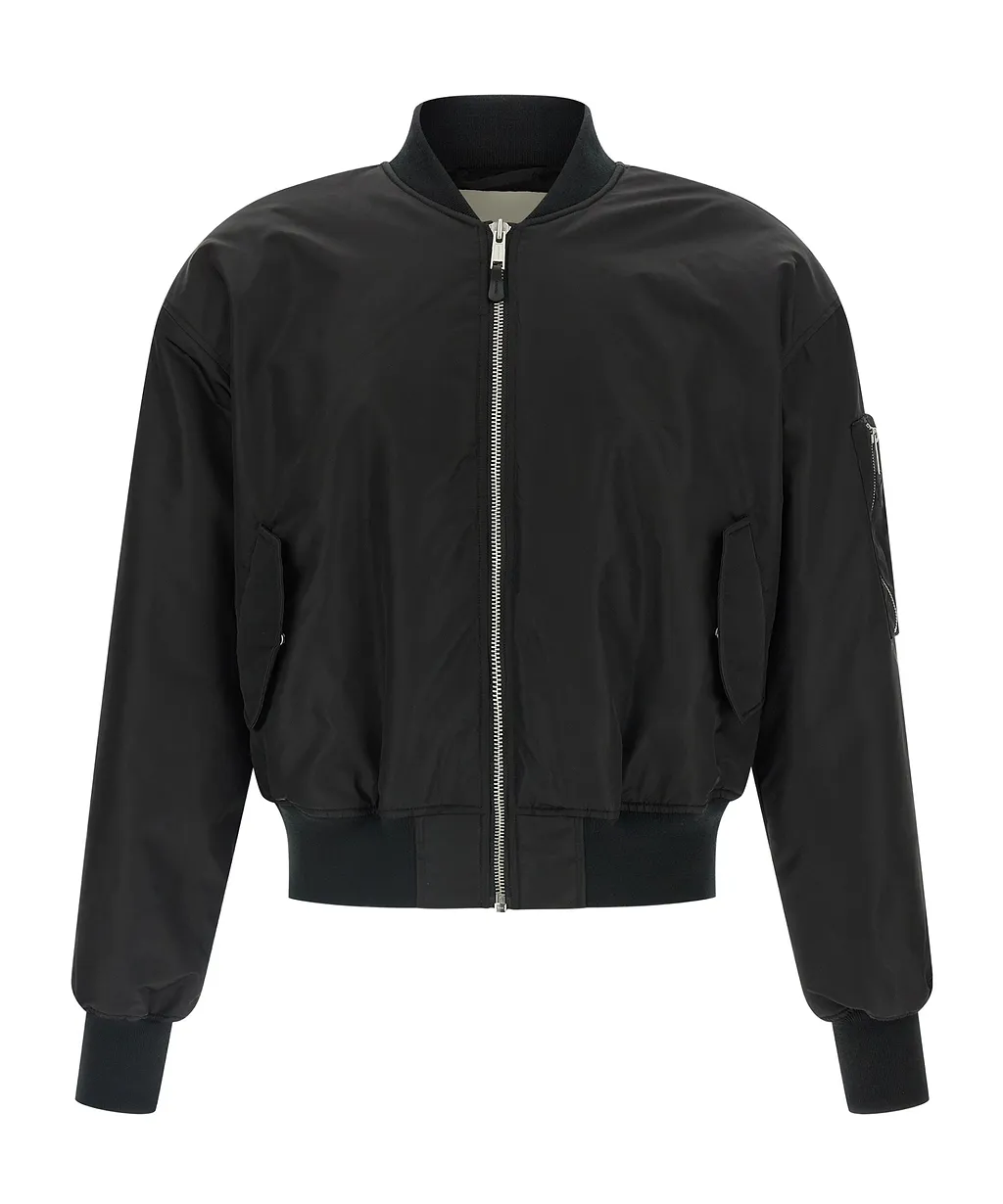 Entire Studios Cropped Broad Bomber Jacket