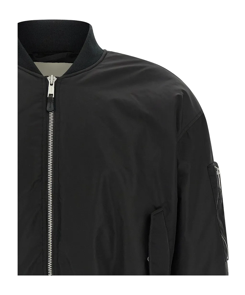 Entire Studios Cropped Broad Bomber Jacket
