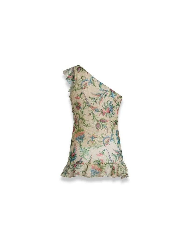 Ruffled Floral Top