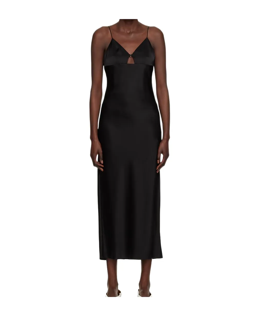 Black Slip Maxi Dress