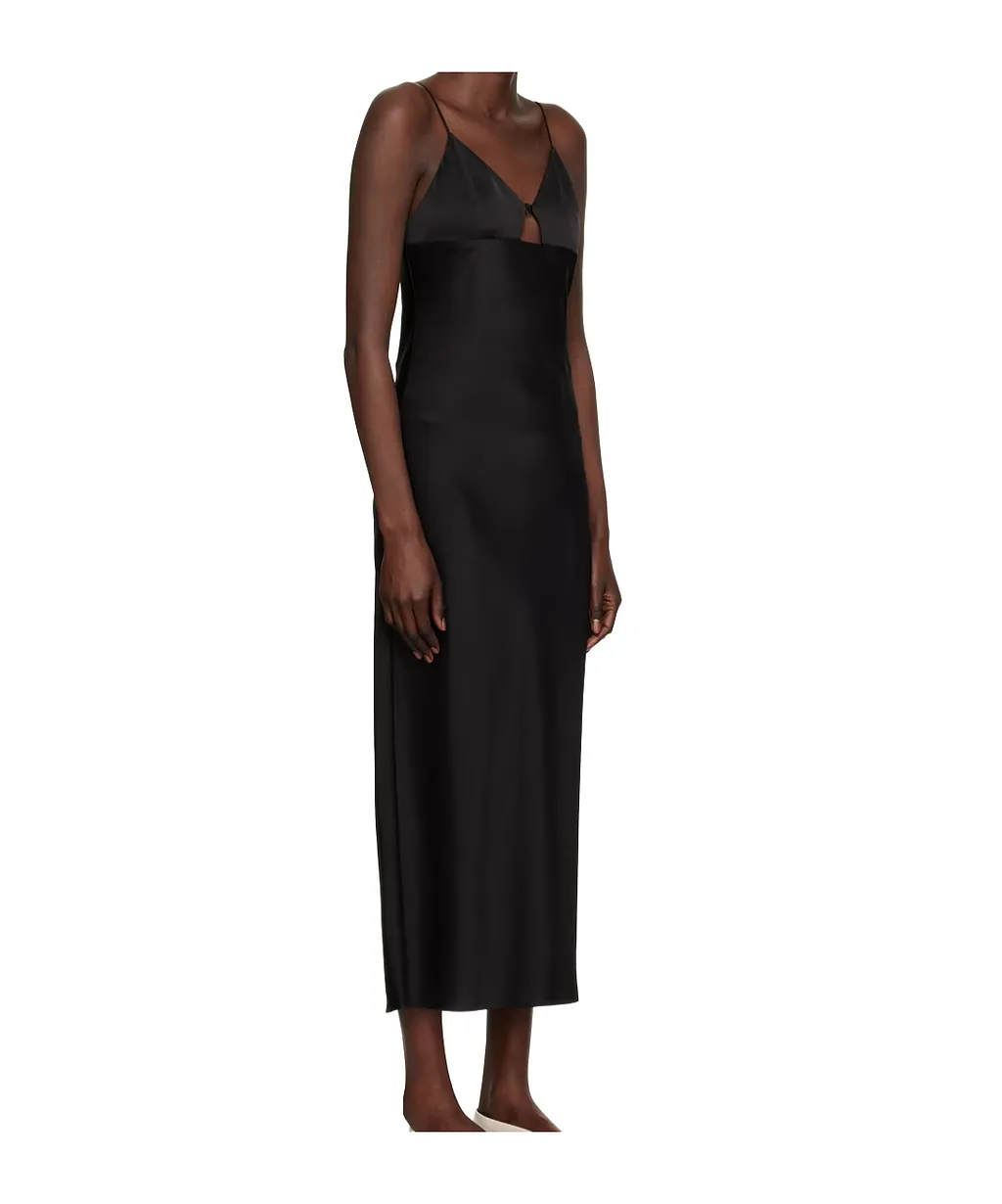 Black Slip Maxi Dress