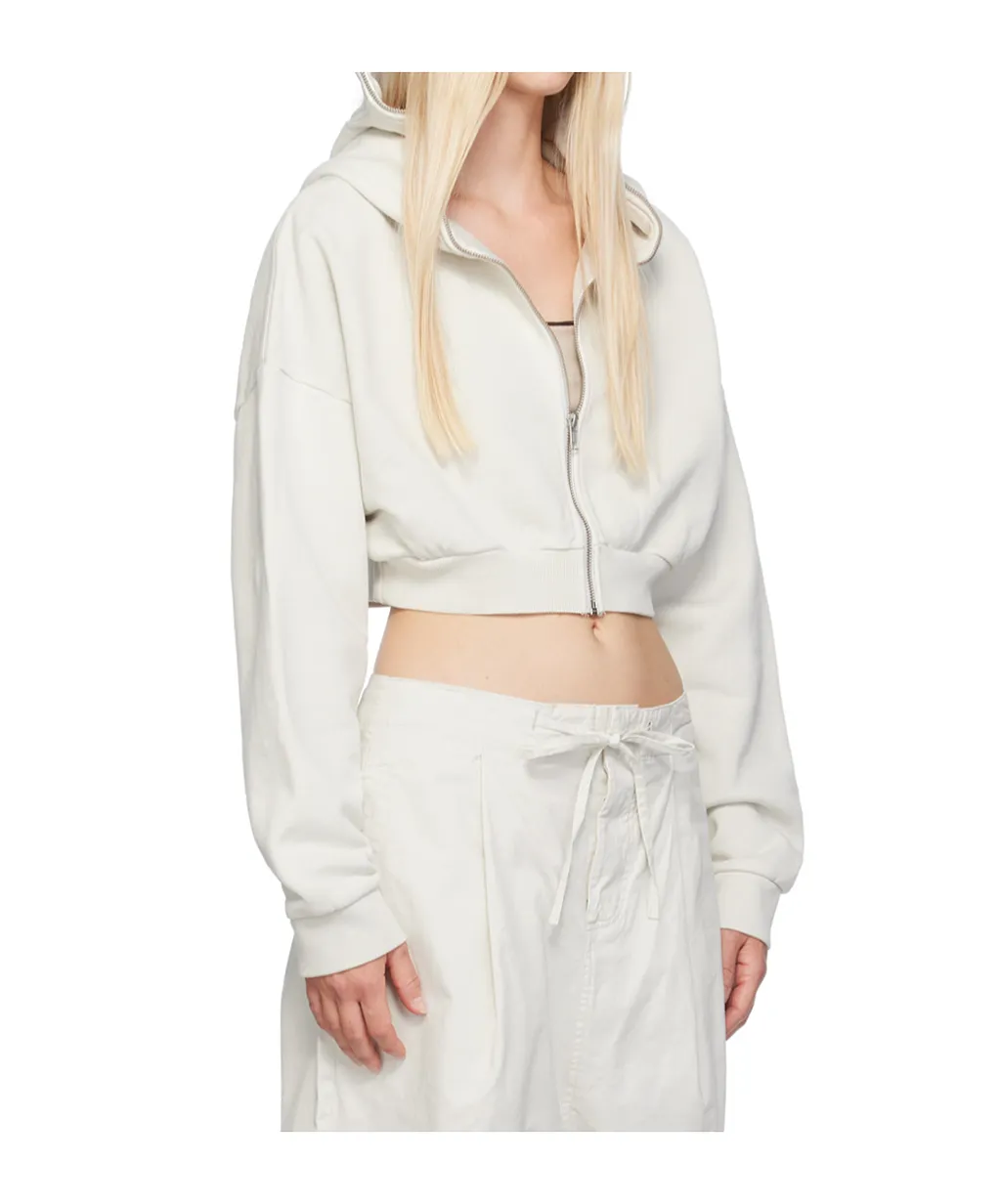Entire Studios Long Sleeved Cropped Zipped Hoodie