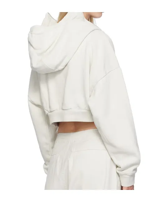 Entire Studios Long Sleeved Cropped Zipped Hoodie