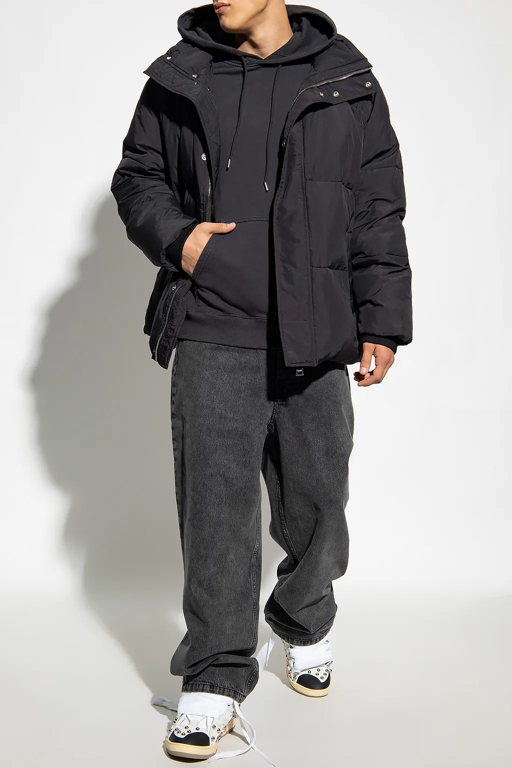 Etudes Polaris Logo-Patch High-Neck Padded Jacket