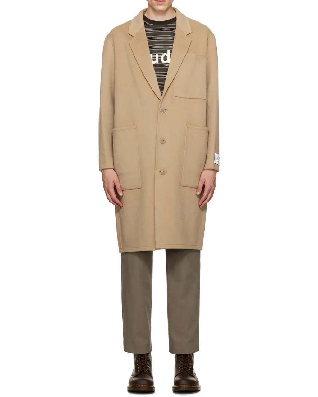 Archeology Single-Breasted Wool Coat