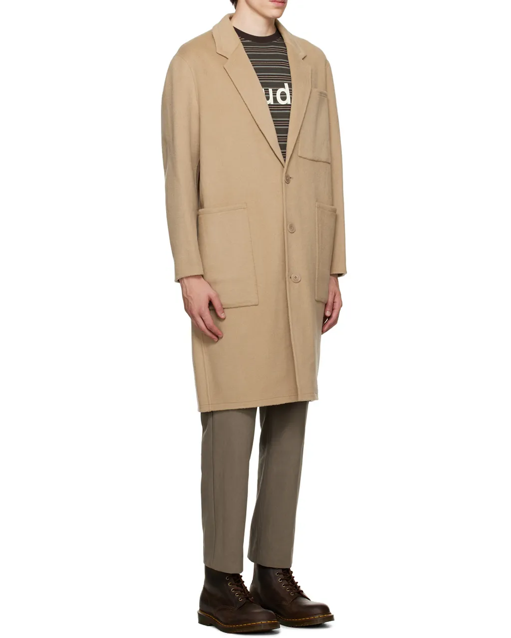 Archeology Single-Breasted Wool Coat