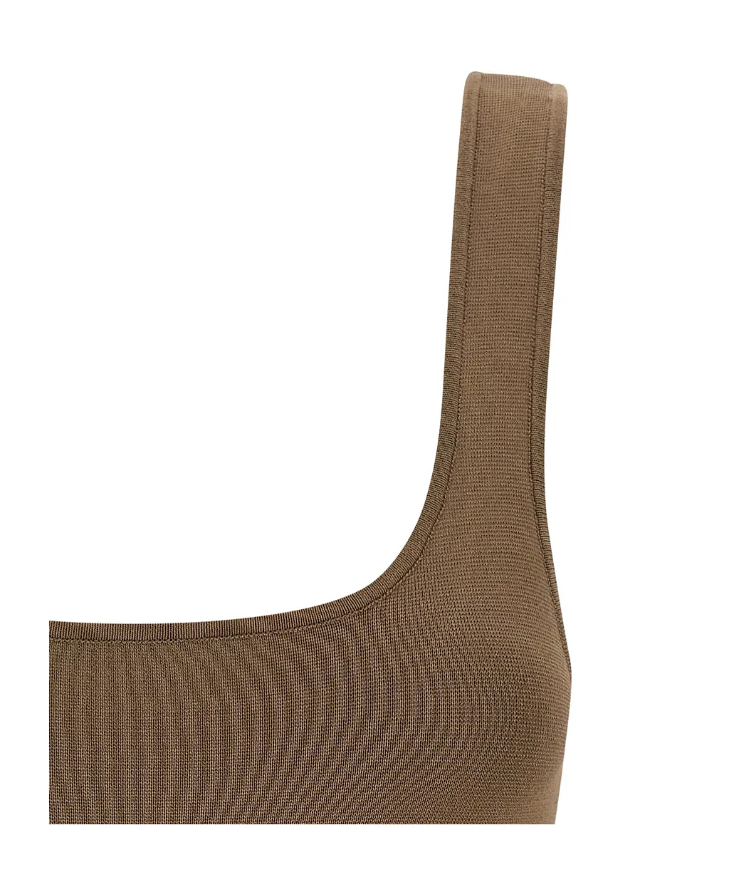 Entire Studios Square Neck Stretch Top