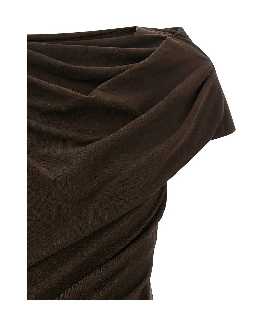 Entire Studios Twist Draped Mini Dress