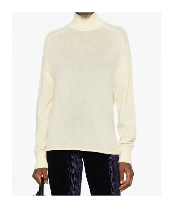 High-Neck Fine-Knit Jumper