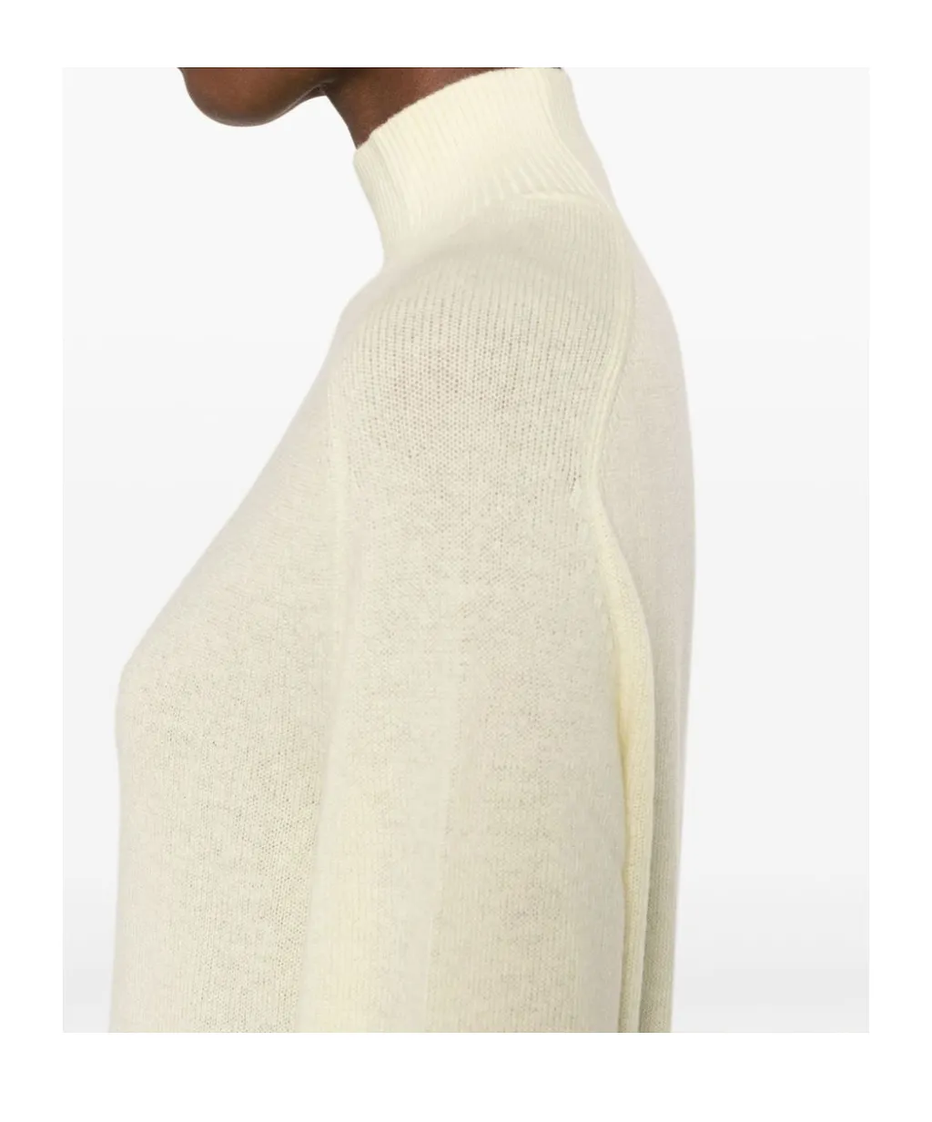 High-Neck Fine-Knit Jumper