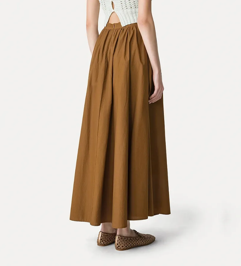 Long Poplin Skirt