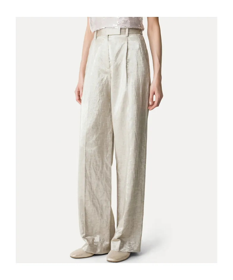 Forte Forte Tweed Lurex Flared Pants