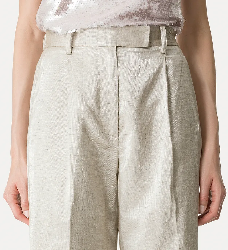 Forte Forte Tweed Lurex Flared Pants
