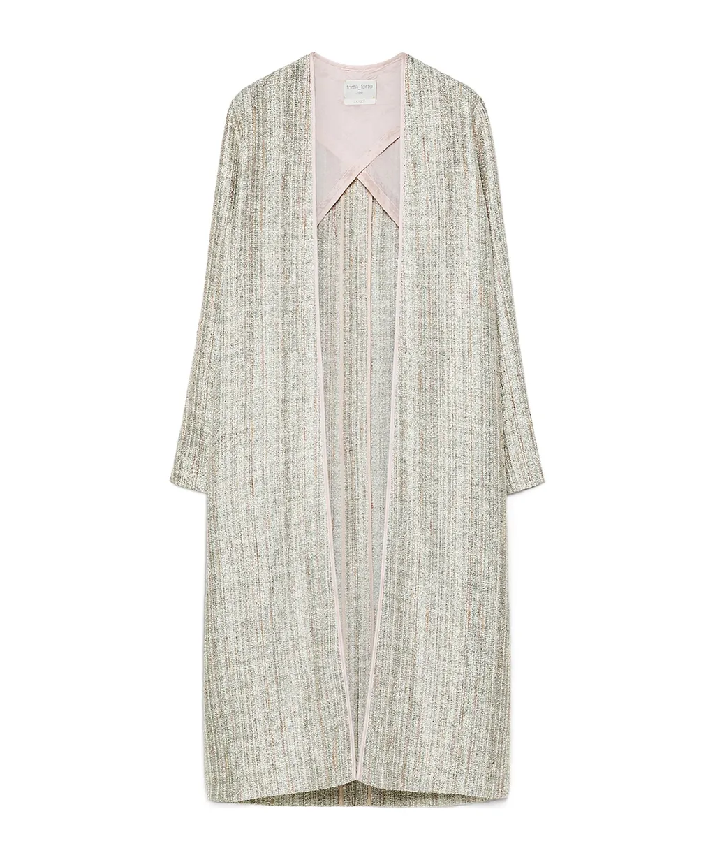 Striped-Pattern Coat