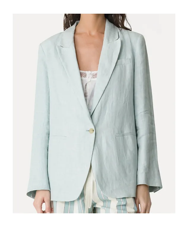 Notched Lapels Single-Breasted Blazer