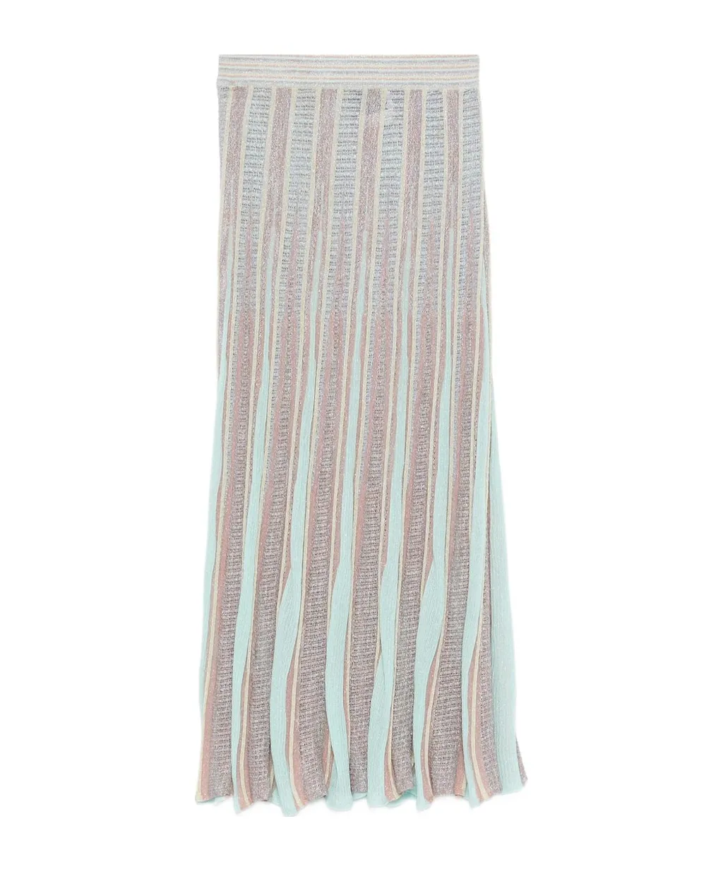 Striped Midi Skirt