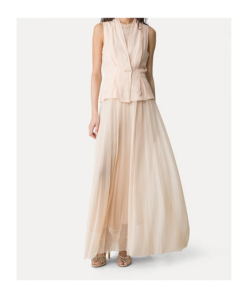 Pleated Midi Skirt