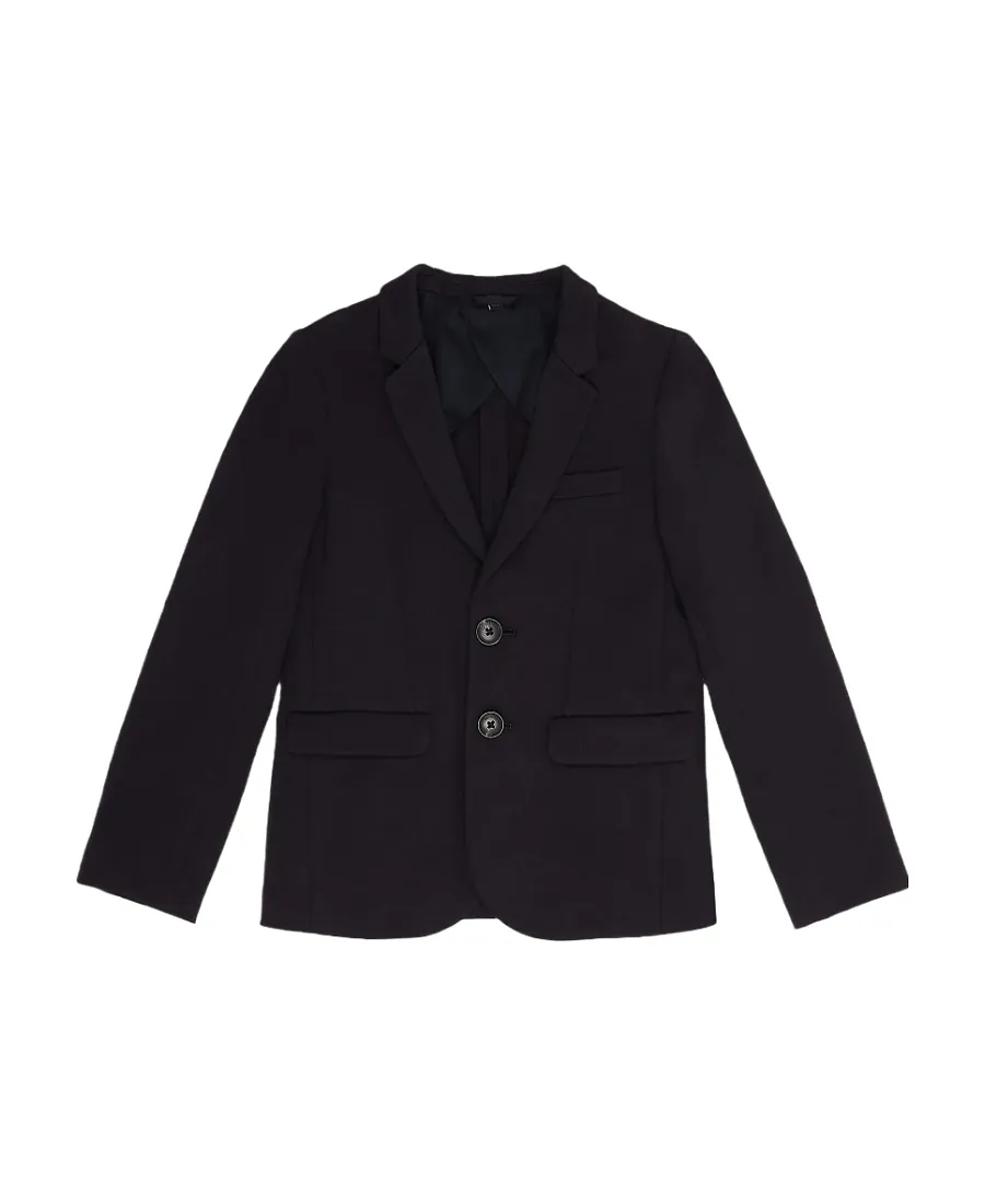 Emporio Armani Kids Single-Breasted Long-Sleeved Jacket