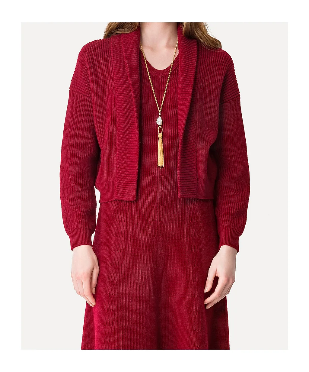Shawl–Collar Cardigan In Merino Wool